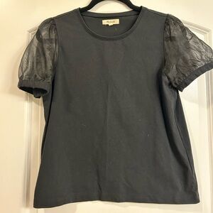Madewell sheer sleeve shirt